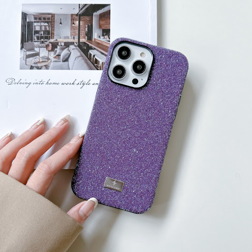 Title 3, Anti-wear luxury rhinestone soft glue phone cas...