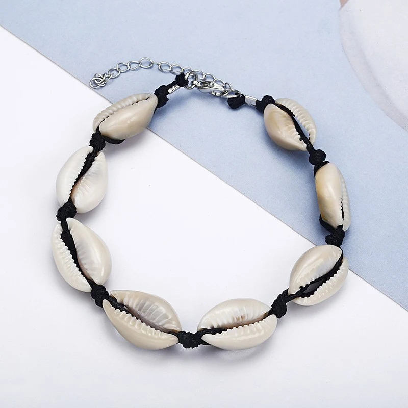 Title 2, Pulsera de conchas de playa con encanto costero...