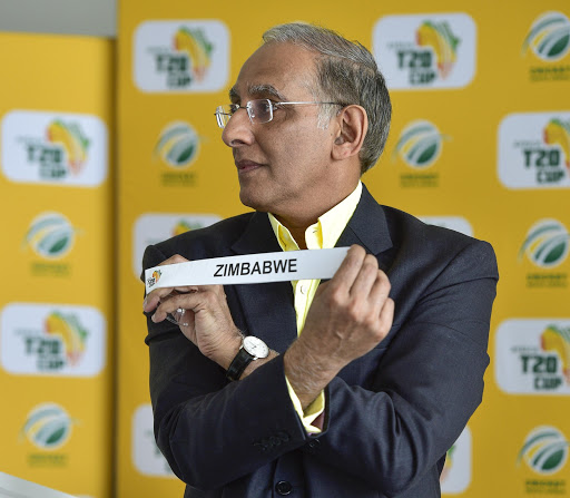 Cricket South Africa (CSA) Haroon Lorgat speaks during the Africa T20 Cup launch at Bidvest Wanderers Stadium on April 11, 2017 in Johannesburg, South Africa.