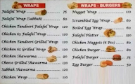 Falafel Affair menu 1