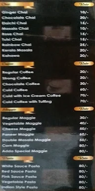 Indori Chai Adda menu 1