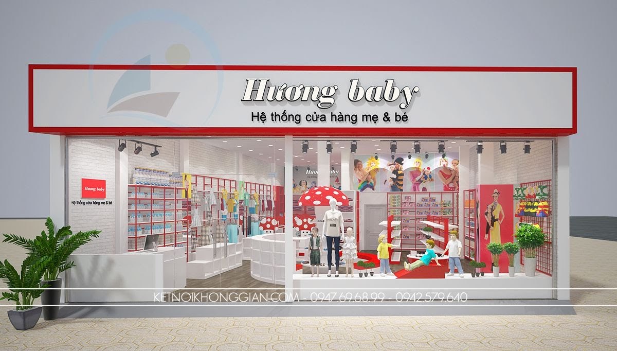 thiết kế shop thời trang hiện đại