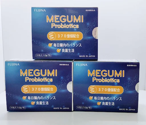 Men vi sinh Megumi Nhật Bản FUJINA 15 gói/hộp HSD 9.2026