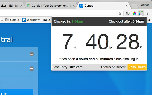 Cefalo Time Tracker