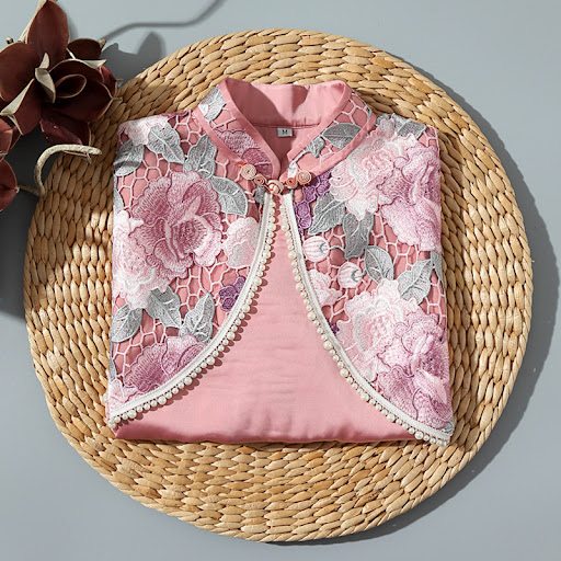 Title 6, Womens Fashionable Waistcoat Mesh Embroidered ...