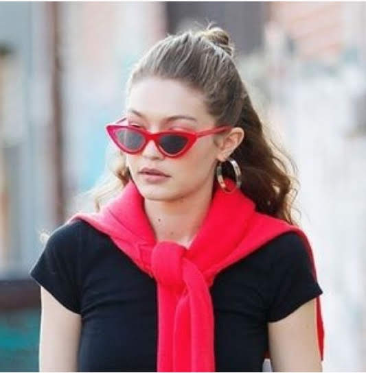 Le Specs Luxe The Last Lolita Sunglasses Red Cat Eye Vintage