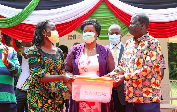 ODM Leader Raila Odinga when he received over five million BBI signatures at the Daraja house on December 4, 2020.