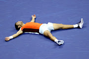 Carlos Alcaraz of Spain reacts after defeating Casper Ruud of Norway during their 2022 US Open final at Billie Jean King National Tennis Centre in the Flushing neighborhood of the Queens borough of New York City on September 11 2022.