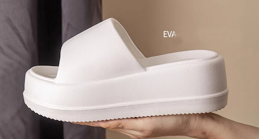 Title 6, Womens 7cm High Heel Flat Slippers Summer Soli...