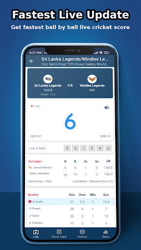 Screenshot CricLive - Live Cricket Score