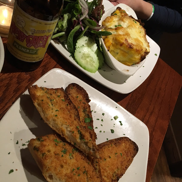 Garlic bread and gf lasagna