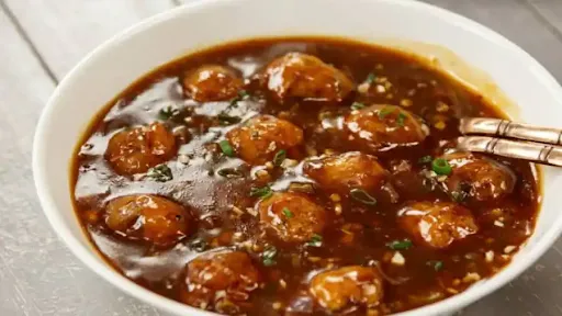 Veg Manchurian Gravy [8 Pieces, [1 Bowl] With Coke [750 Ml]