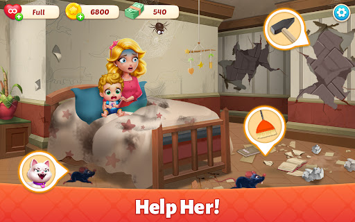 Screenshot Baby Mansion-home makeover