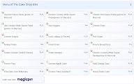 The Cake Shop Elite menu 1