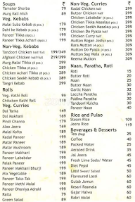 Rajasthali Restaurant menu 1