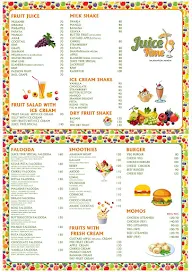 Juice Time menu 1