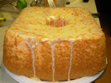 Orange Angel Food Cake