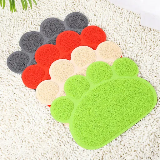 Cat Litter Mat Pet Meal Pad Anti Dirt Prevent Slippery Cushion Anti Jamming Foot Splashing Sand Rug Cat Cage Foot Mat Do