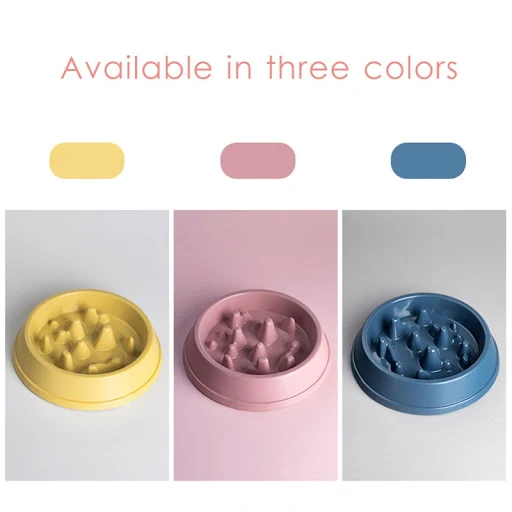 Pet Dog Slow Feeder Bowl Non Slip Puzzle Bowl Anti-Gulping Pet Slower Food Feeding Dishes Cat Bowl for Small Medium Dog