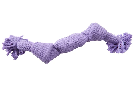 BUSTER Colour Squeak Rope, purple, medium (35cm)