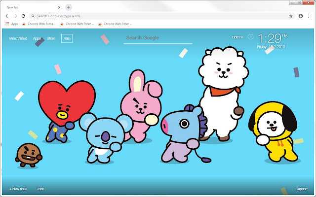 Bts Bt21 Wallpaper Hd New Tab Freeaddon Com