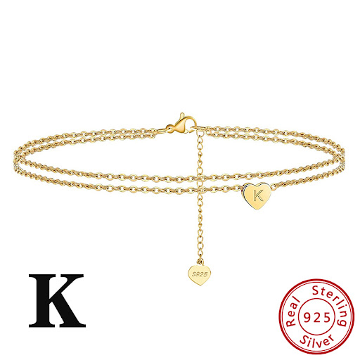 Title 11, Fashion Ladies Heart Anklet Delicate Layered Je...