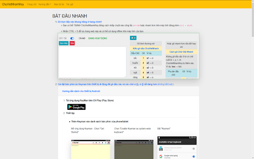 ChuVietNhanhKey - Gõ Nhanh Tiếng Việt