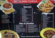 Sizzling China menu 2