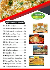 Tirumala dosa corner menu 2