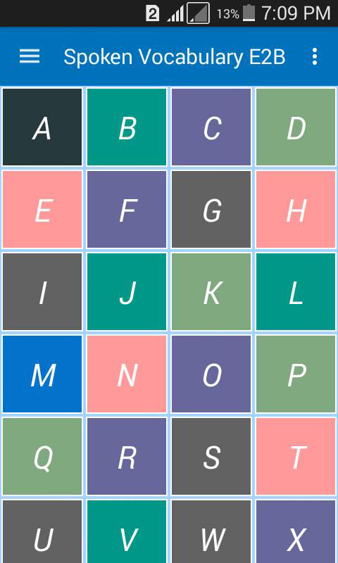 Android application Spoken Vocabulary in Bangla screenshort