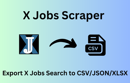 X Jobs Scraper small promo image