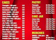 Cakes n Wishes menu 1