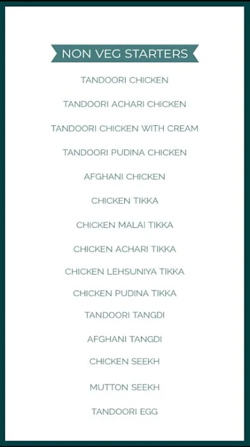 Kebabs King menu 