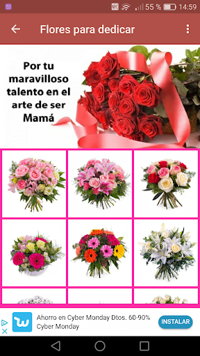 Flores para el Dia de la Madre