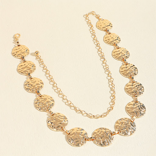 Title 4, Sexy Ladies Metal Waist Chain Round Irregular P...