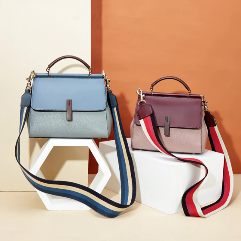 Borsa messenger donna alla moda, borsa a tracolla elegante. Perfetta per l'uso quotidiano, offre spazio e stile per la vita moderna.