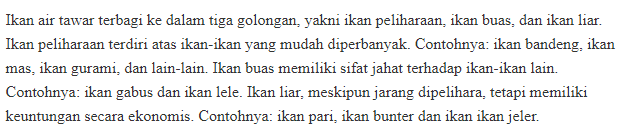 Teks laporan di atas adalah bagian pernyataan umum atau ...