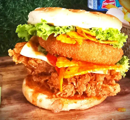 Crispy Fryers Chicken Spicy Crispy Burger