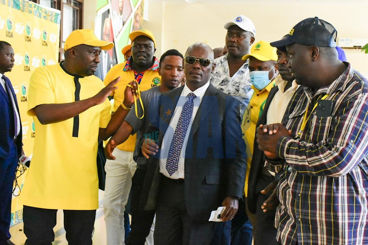 Tujibebe Wakenya party leader William Kabogo during teh UDA NDC at the Kasarani indoor gymnasium on March 15, 2022.