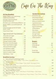 Cafe On The Way (Cafe OTW) menu 1