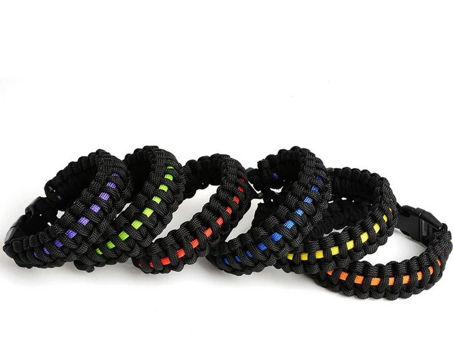 Title 9, Blue Line Paracord Armband voor Heren en Dames....