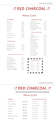 Red Charcoal menu 4