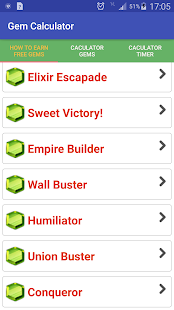 Gems Calculator of CoC - náhled