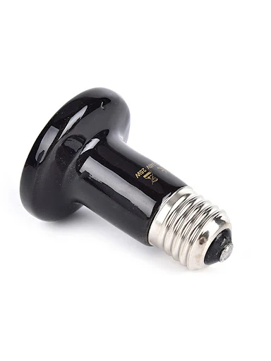 Reptile Heat Lamp Black Infrared Ceramic Emitter Heat Light Bulb Pet Brooder 220-240V Touch Lamp For Chameleon Cage Snak