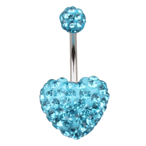 Title 3, Love Navel Ring Shambhala Full Drill. Sparkling...