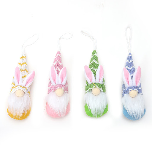 Title 3, Easter Knitted Hat Faceless Old Man Doll Pendan...