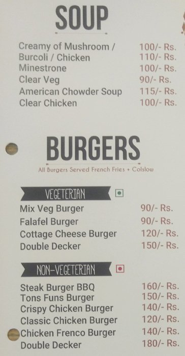 Menu Of Vitamin Palace Koramangala Bangalore Magicpin