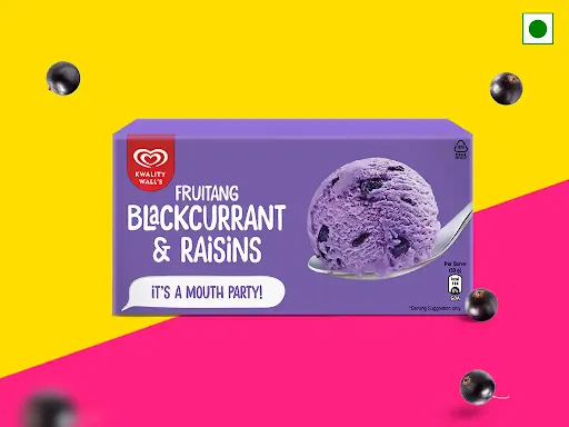 Blackcurrant And Raisins Ice Cream [700 Ml]