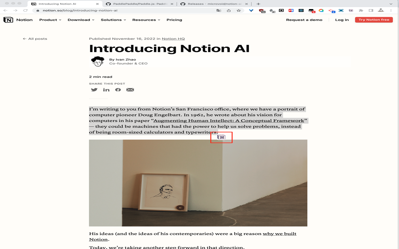 Notion AI Anywhere Preview image 2