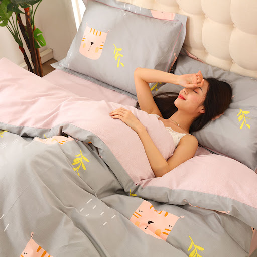 Title 1, Four-piece cotton bedding set for a restful nig...